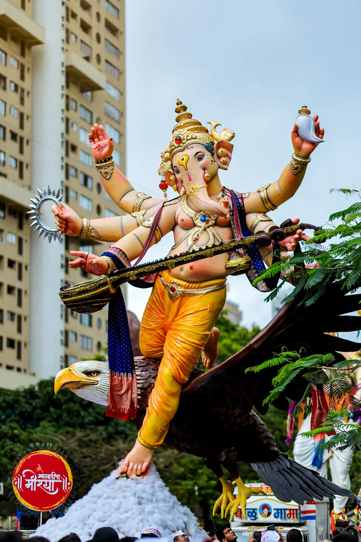 The 2026 murti against Mumbai's towers